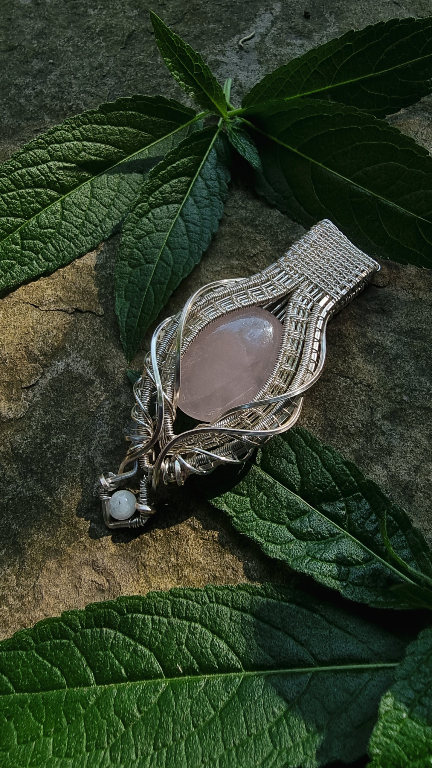 Rose Quartz & Selenite Talisman