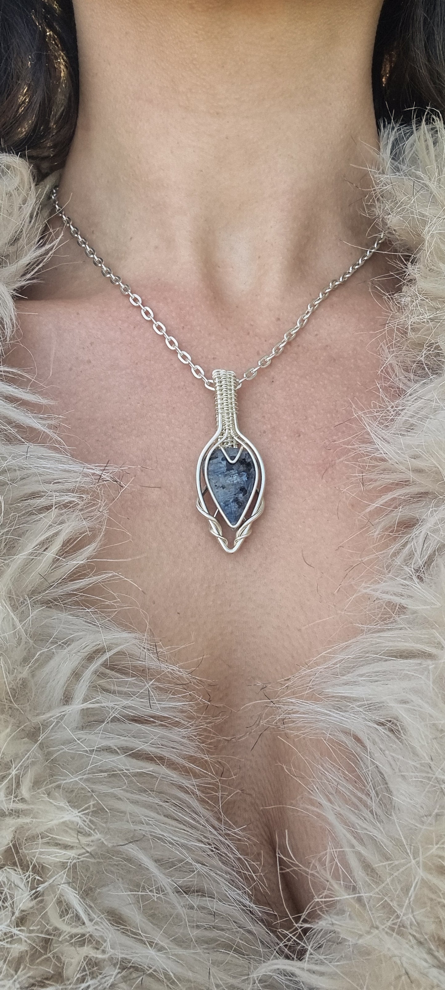 Nuumite in silver