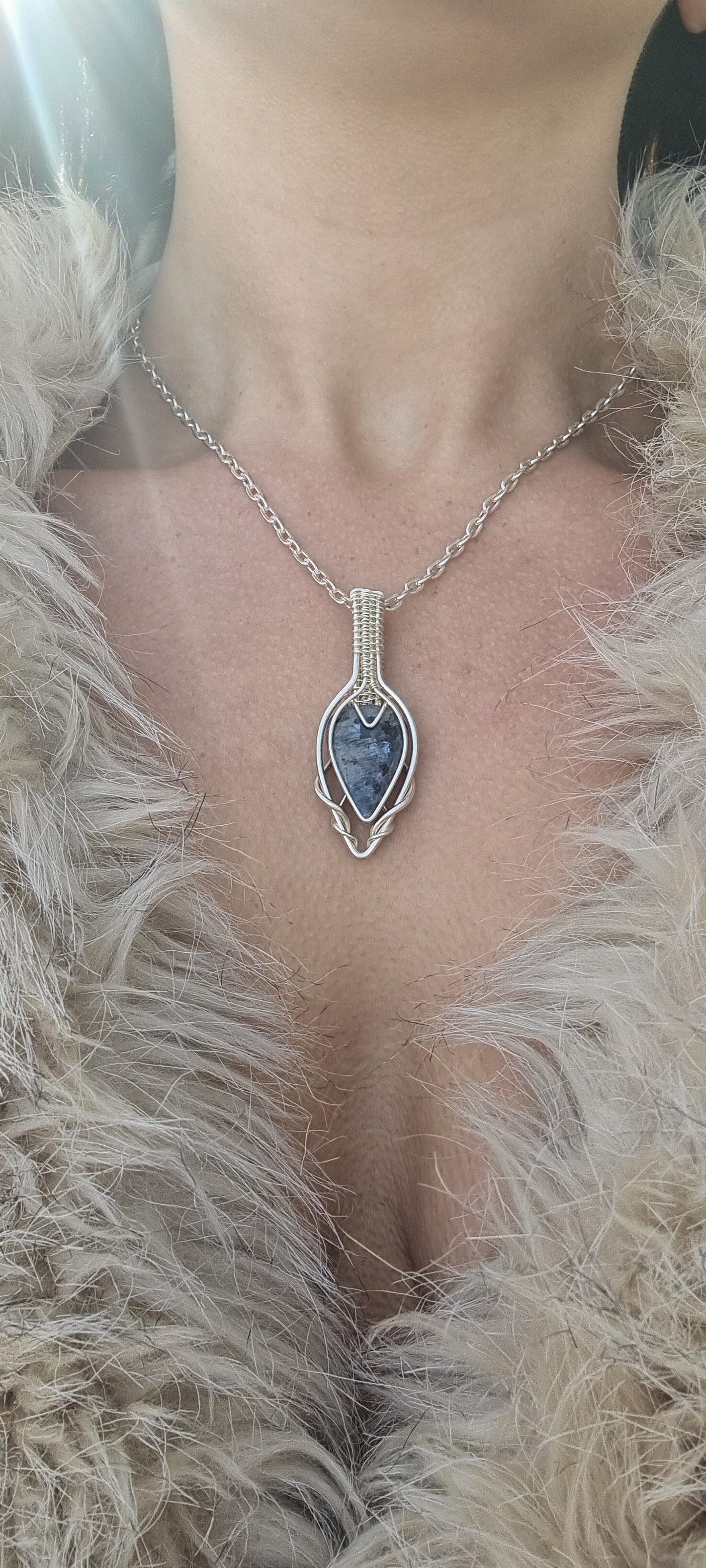 Nuumite in silver