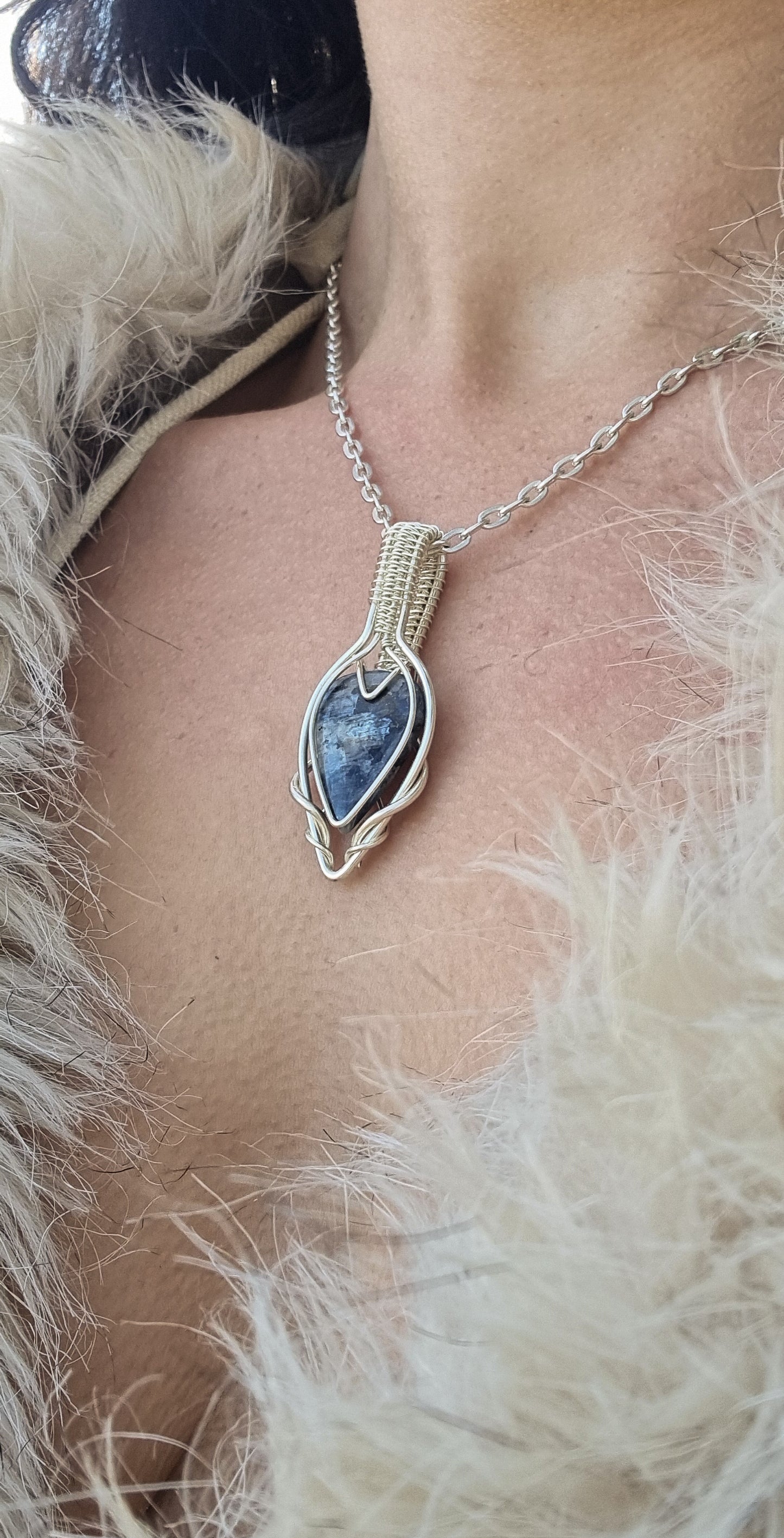 Nuumite in silver