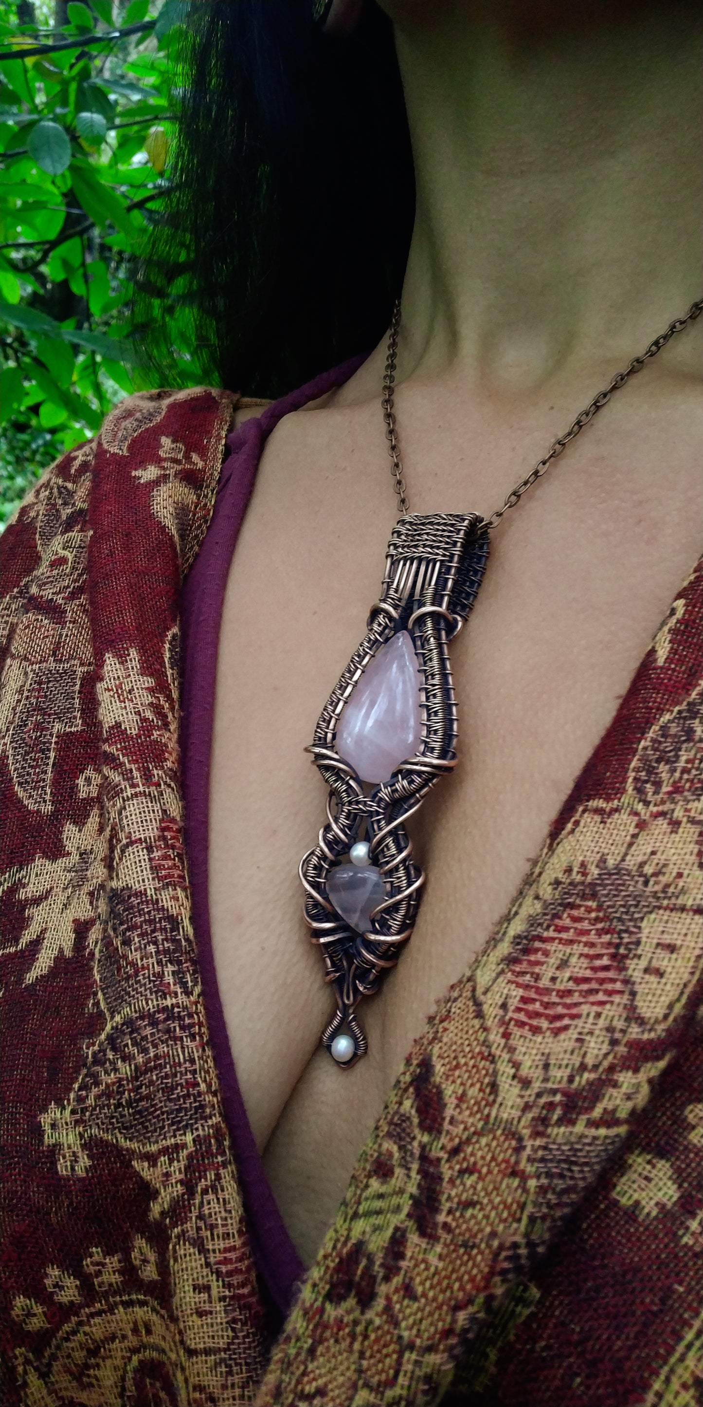 'Heart Alchemy Talisman' Double Rose Quartz