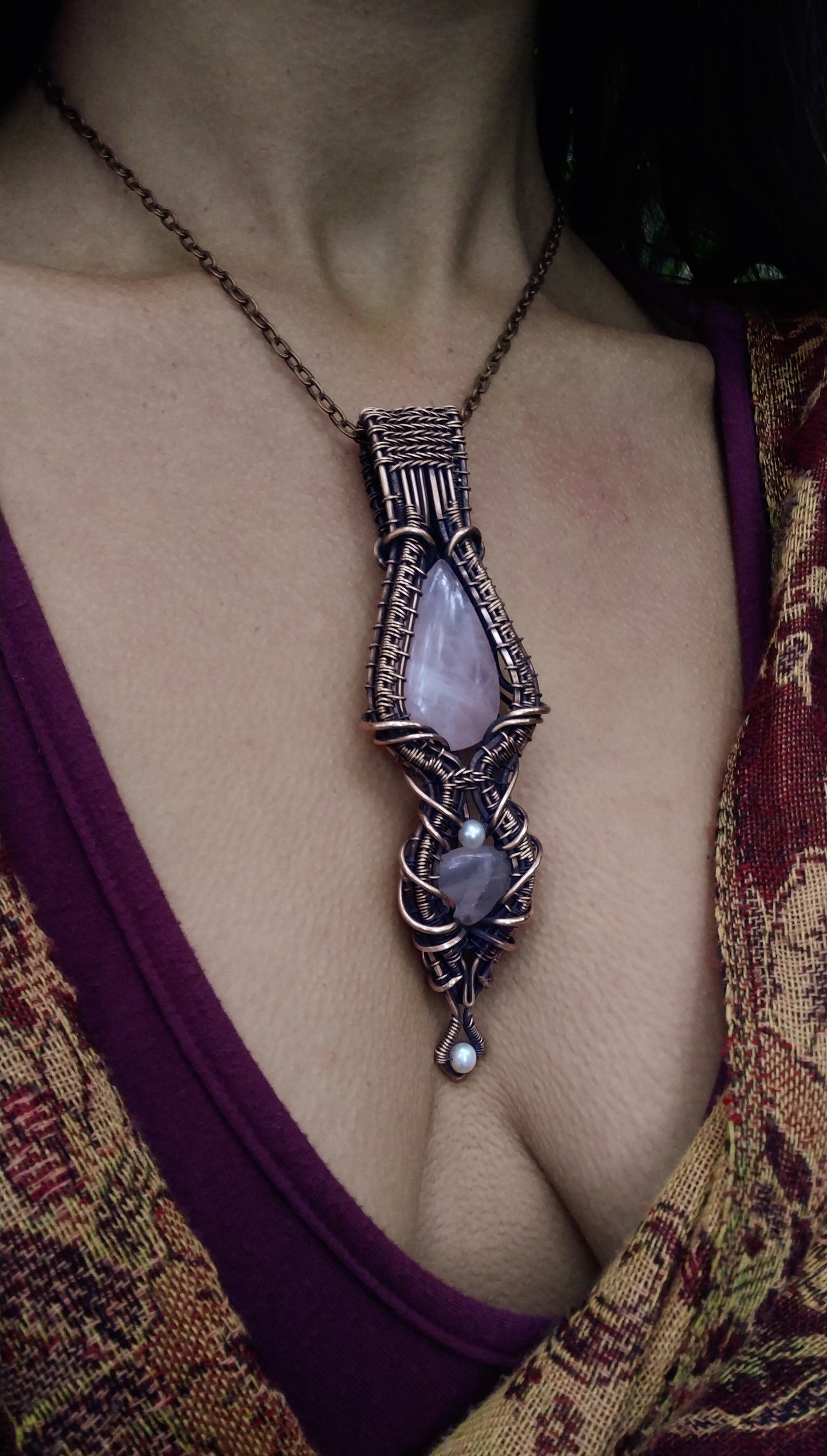 'Heart Alchemy Talisman' Double Rose Quartz