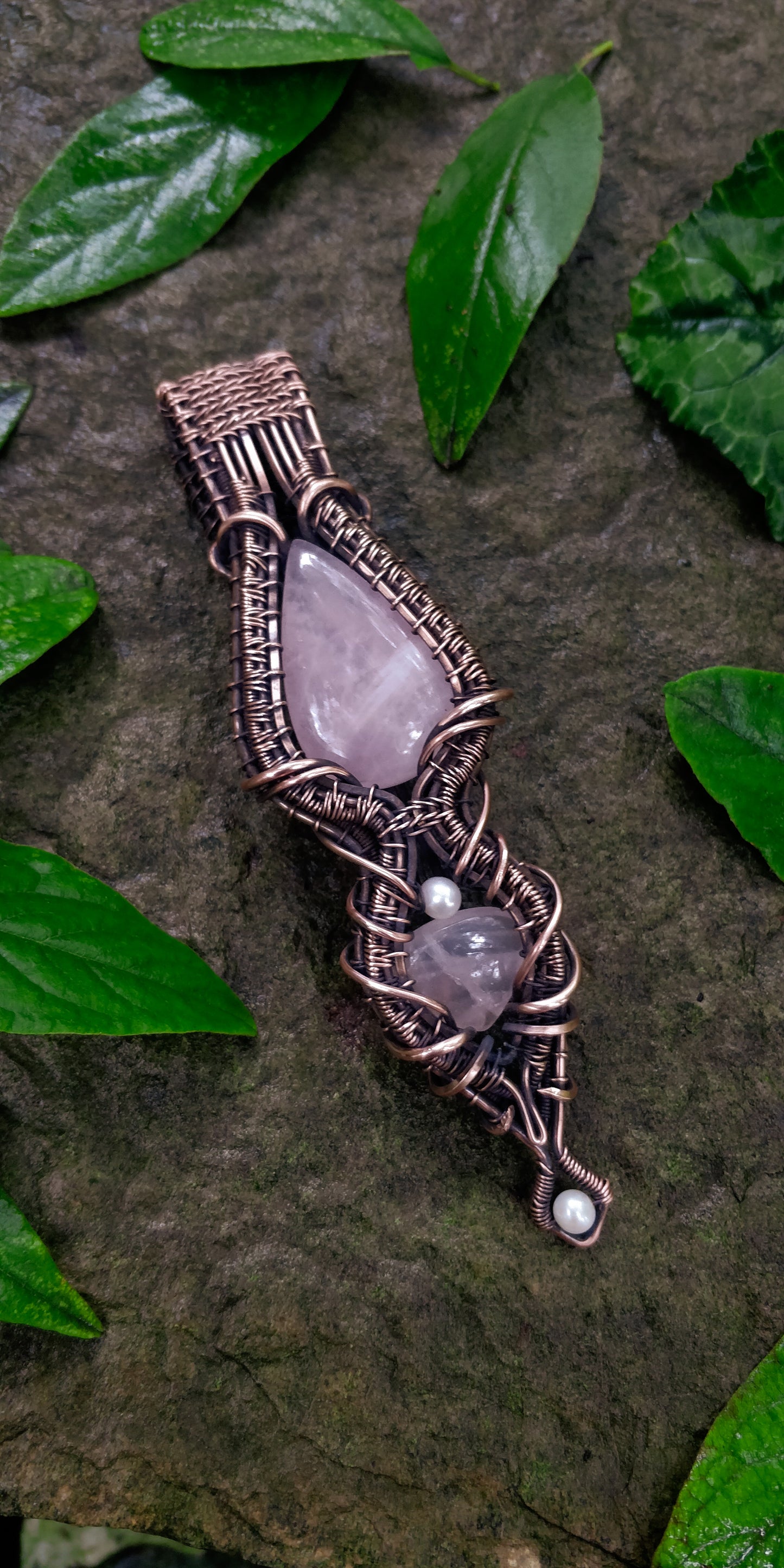 'Heart Alchemy Talisman' Double Rose Quartz