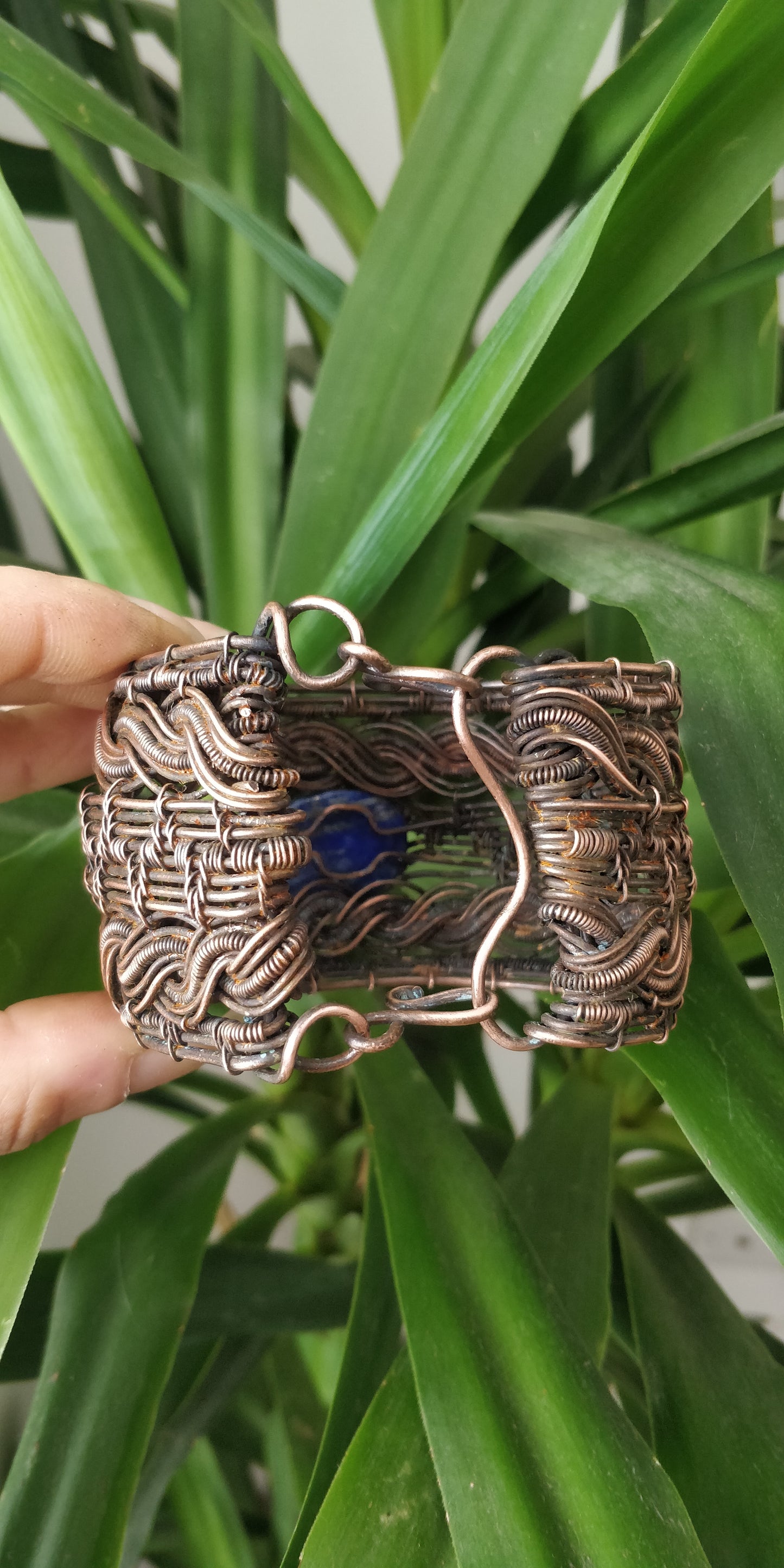The Warrior Mage Cuff featuring Lapis Lazuli