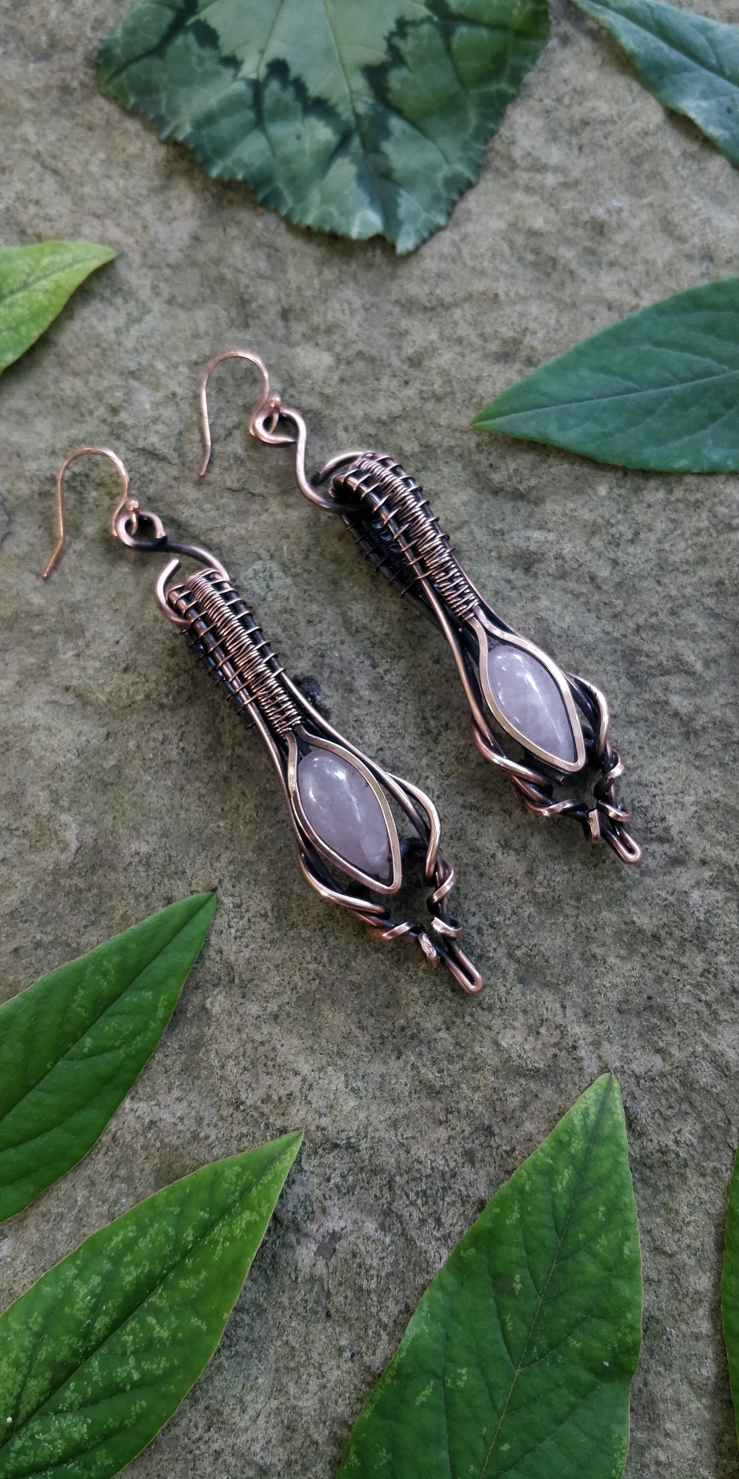 Rose Quartz earrings