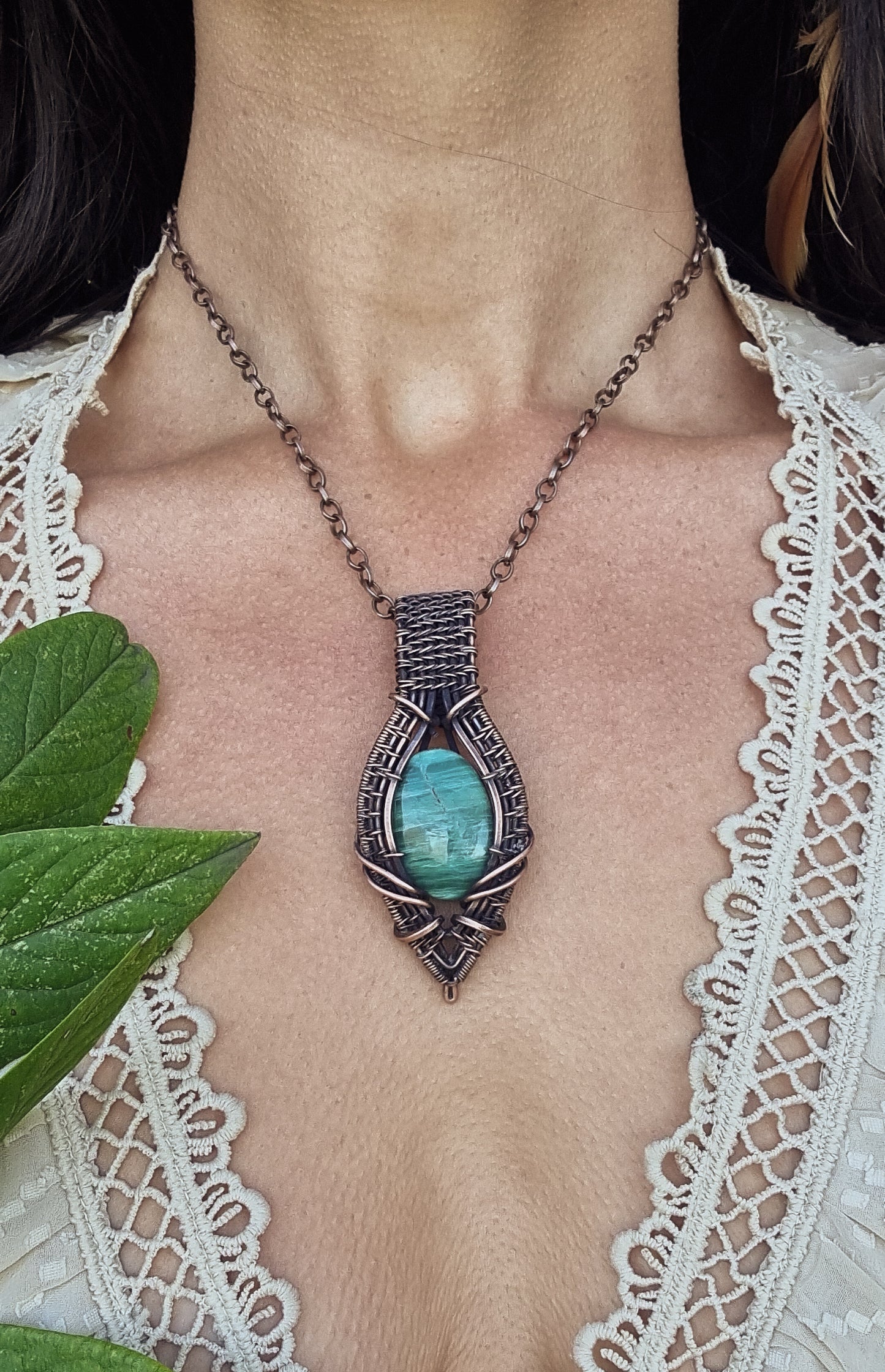 Lake Song Amulet - Prase Jasper