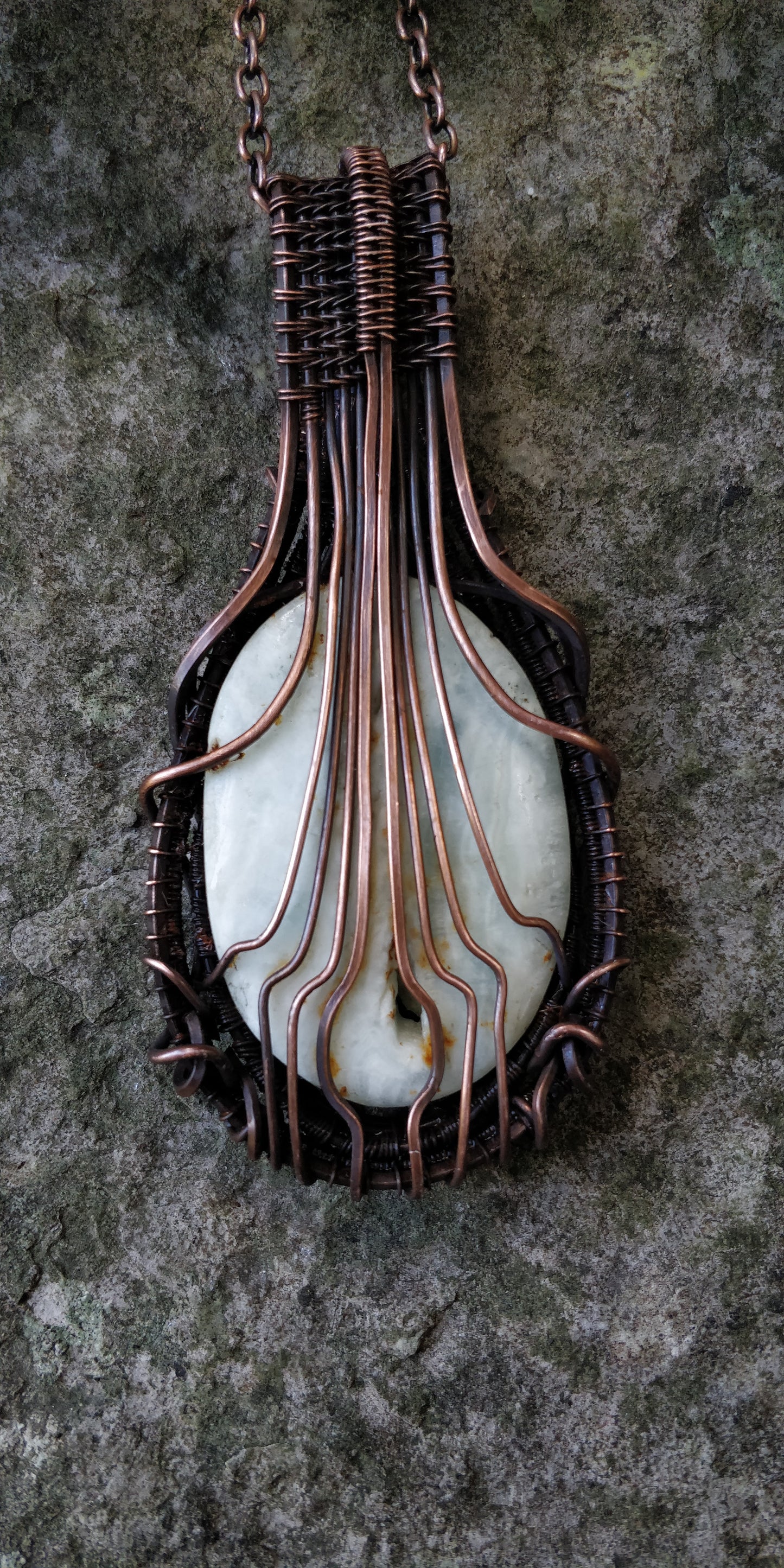 Caribbean Calcite statement pendant