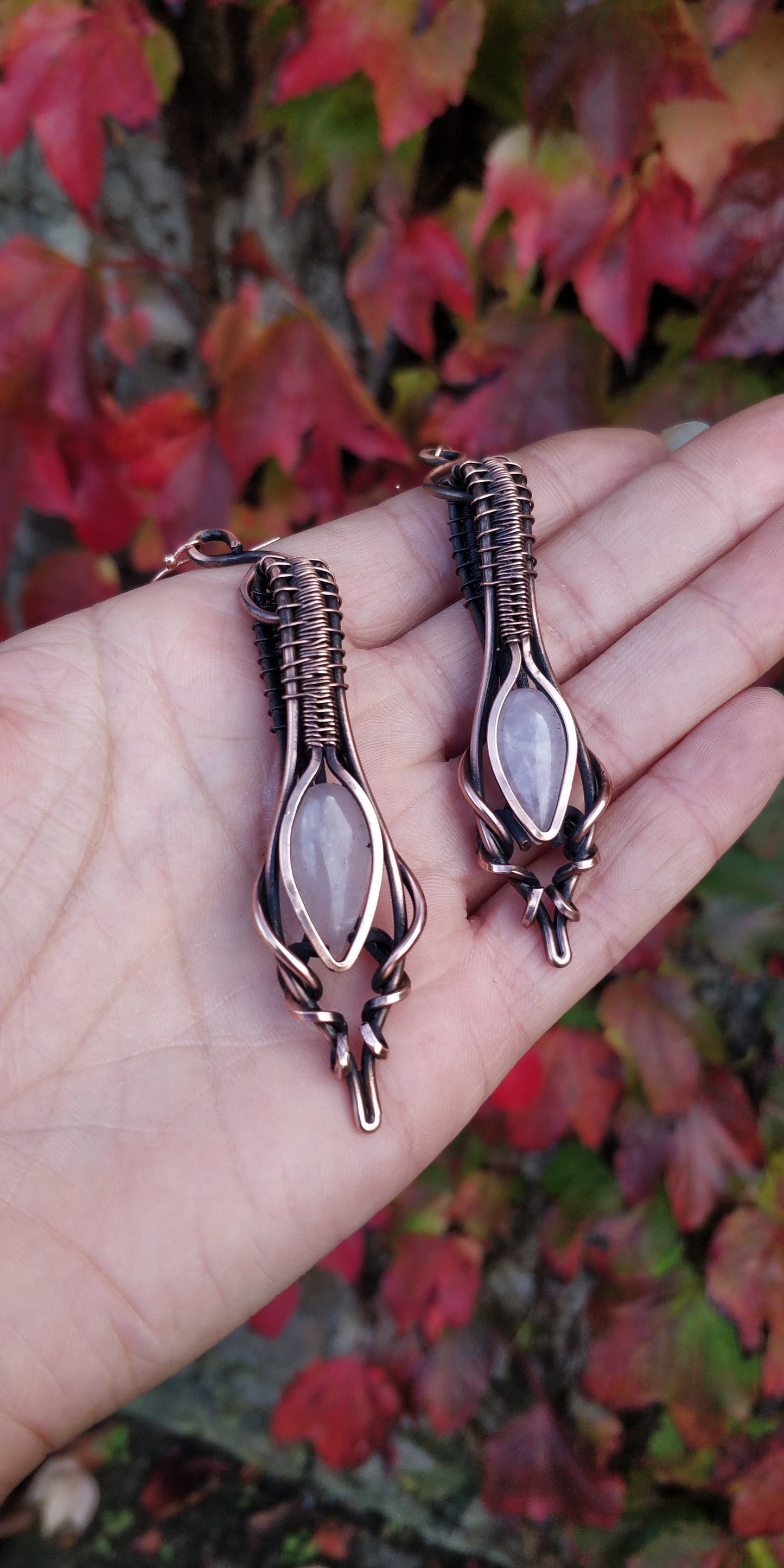 Rose Quartz earrings